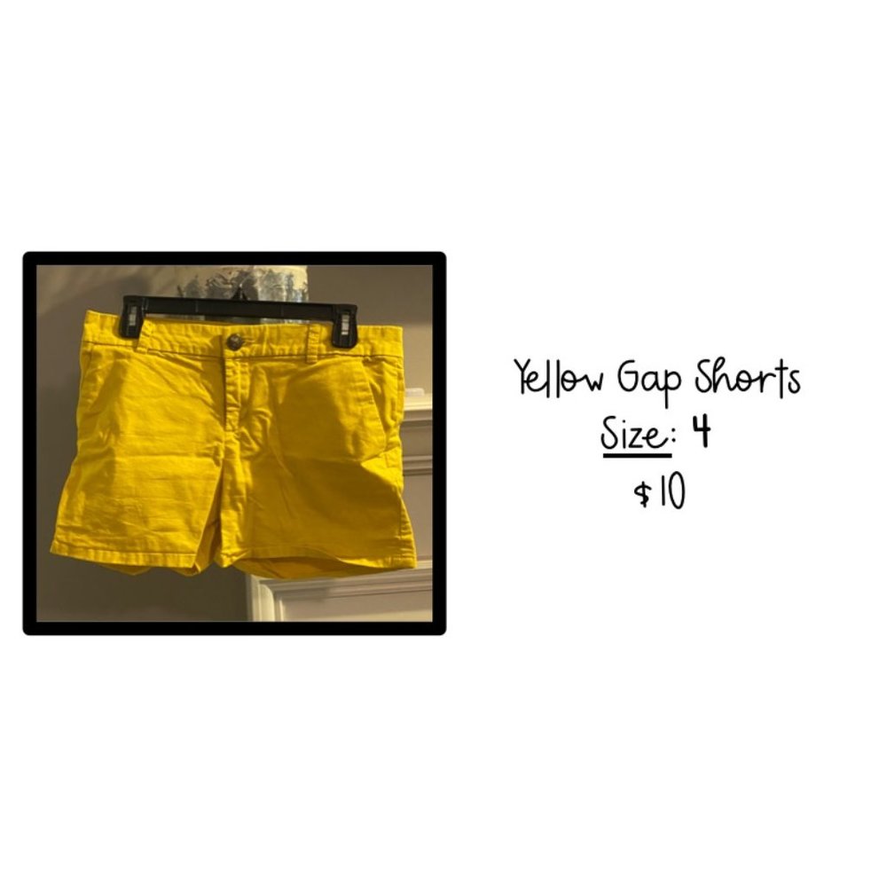 Yellow Gap Shorts